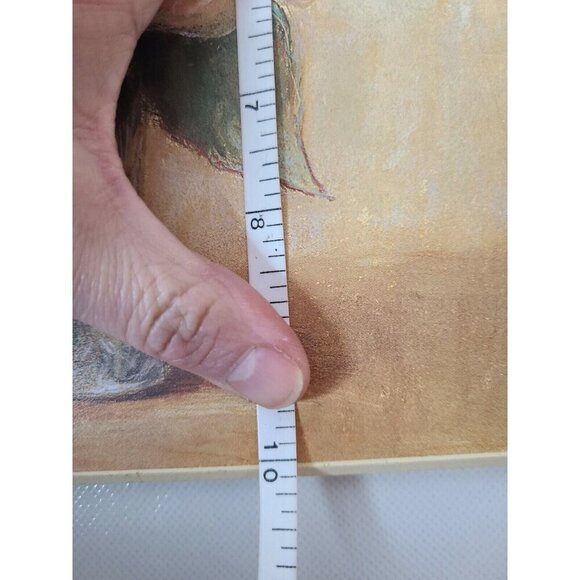 VTG A. Pritchard Roses In Vase Art Print On Wood Wall Decor 2 Pc Set Cottagecore - Picture 6 of 6